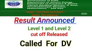 DPS DAE JPA JSK Result Announced, Cut Off released and Called for  DV