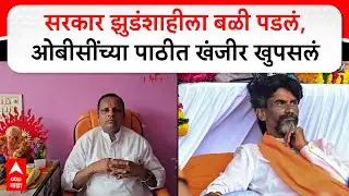 OBC on Maratha Reservation : सरकार झुडंशाहीला बळी पडलं, ओबीसींच्या पाठीत खंजीर खुपसलं