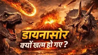 डायनासोर क्यों खत्म हो गए? | Dinosaur Extinction Explained in Hindi | Asteroid Mystery #dianosaur