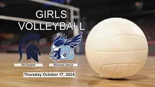 Monona Grove Girls Volleyball vs McFarland - Thursday October 17, 2024