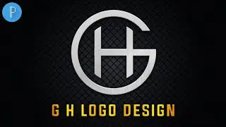 G H Logo Design | How to Make Professional Logo in PixelLab | Abduke Design