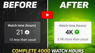 How to Get 4000 YouTube Watch Hours FAST! |Watch hours kaise increase kare|Storynimate