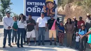 Entrega de obra por parte del presidente municipal H&eacute;ctor Ba&ntilde;os Toscano en la localidad El Palomar