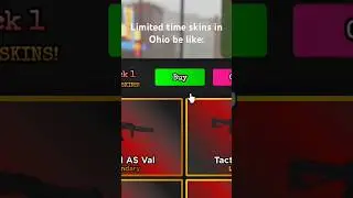 Limited time skins in Ohio be like: #roblox #ohio #dahood #funny #shorts #fypシ #fyp #belike #memes