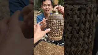 The beauty of handmade products is self-evident. of bamboo weaving #Bamboo design products