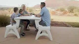 Convert-A-Bench or Convert-A- Chair to Table Designer Series Bench or Chair on QVC