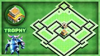 BEST! TH8 TROPHY-PUSHING Base +REPLAYS +LINK - Clash of Clans