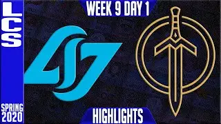CLG vs GGS Highlights | LCS Spring 2020 W9D1 | Counter Logic Gaming vs Golden Guardians