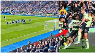 De Bruyne Free-kick goal vs Leicester City | Leicester City vs Manchester City 0-1