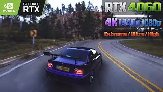 RTX 4060 - Forza Horizon 5 | Extreme/ Ultra - 1080p | 1440p | 4K - DLSS + FG