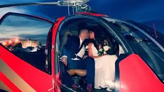 Over the Strip Helicopter Wedding Ceremony