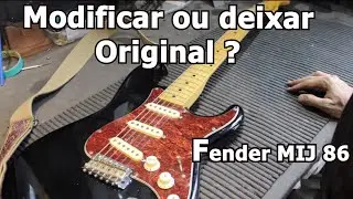 Fender Strato ano 86  - Trastes Inox Jescar , bloco Manara e nut Graphtech - Brunelli Luthier
