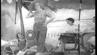 Models at a preview at the Merchandise Mart in Chicago, Illinois. HD Stock Footage