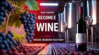 How Grapes Become Wine Inside a Modern Factory #WineProduction  #WineryTour #FoodAndDrink