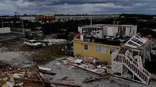Torn off roofs and destroyed businesses: Aerials show devastation caused Hurricane Sally