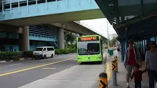 Singapore - SBS Bus 183 Arrives at Clementi Bus Interchange (2018)