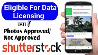 Data Licensing Kya hai  | Eligible For Data Licensing On Shutter stock