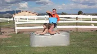 ALS Ice Bucket Challenge - Ice troth, Ice bath!