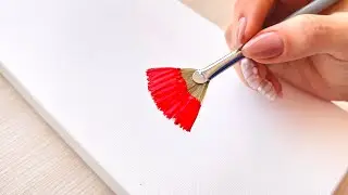 🌿🪵 Slow & Relaxing Landscape Painting | Easy Acrylic Tutorial for EVERYONE