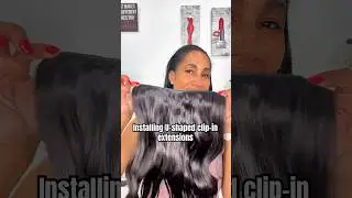 Installing U-shaped clip-in extensions