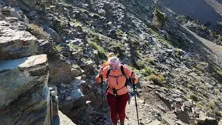 Hiking to the top of Scenic Point at Two Medicine Glacier National Park