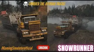 &ldquo;Hauling Giants: Transporting Construction Rig with Pacific P16 6X4&rdquo;||SNOWRUNNER.