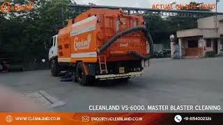 Cleanland VS-6000 | Master Blaster Cleaning | Road Sweeping Machine Manufacturer
