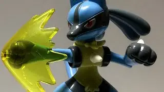 Keepley Lucario! Let&rsquo;s Battle! Pok&eacute;mon Model Kit Full Build & Review