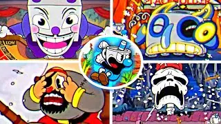 Cuphead - All Bosses With One Super Hit Glitch (Including Secret Bosses)