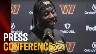 WR Curtis Samuel speaks with the media after today's OTA | Washington Commanders