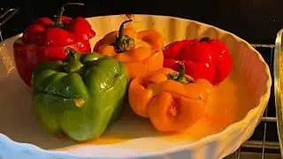 STUFFED CHEESY BELL PEPPERS!!! HOMEMADE AND QUICK RECIPE 😋!  BY KITCHENS WITH HAFSA KASHIF !