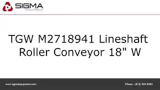 TGW M2718941 Lineshaft Roller Conveyor 18