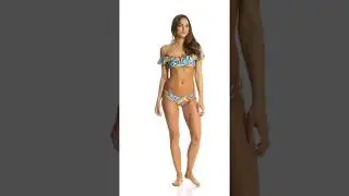 Jessica Simpson Swimwear Surfside Convertible Ruffle Bikini Top | SwimOutlet.com