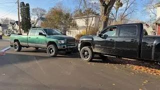 doordashing in a lifted cummins 