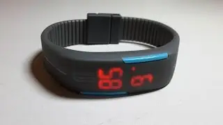 Led часы спортивные светодиодные водонепроницаемые led watch with silicone strap  2