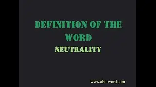 Definition of the word 