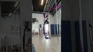 Aerial Silk 50 shades Earned it