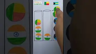 15 August Flag art and craft ideas for beginners 🇮🇳 #art #flag #shorts #indianflag #independenceday