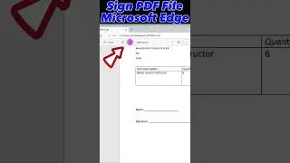 Подписать PDF бесплатно | Microsoft Edge #shorts