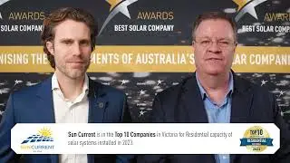 SunWiz Top Solar Company Award: Sun Current: Top 10 VIC & #1 Melbourne-West Local Solar Hero