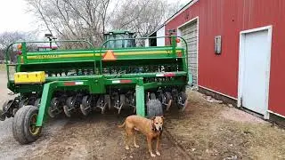 Deere 8100 Tractor with Deere 750 No-Till Drill