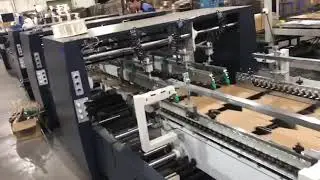 China manufacturer of lock bottom carton pasting machine