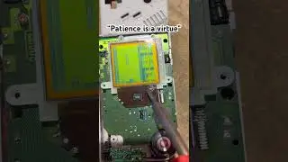 Gameboy vertical line fail #retrogaming #Nintendo #gameboy #diyrepair #videogames #ytshorts