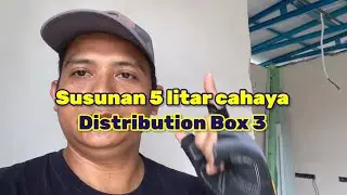 Susunan 4 litar cahaya & 1 litar auto gate untuk Distribution Box 3 #projekwiringsolo #diy #wiring