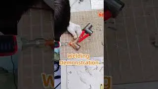 Laser welding demonstration of T shaped carbon steel special shaped parts
