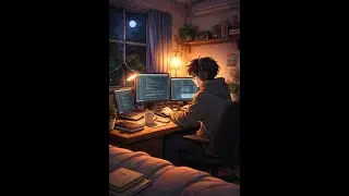 Midnight Coding 🌌 1 Hour Deep Focus | Ambient Space Tech Music