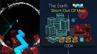 Dancing Line - The Earth Colour Remix, short out of map glitch, synced subtitles
