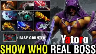 Epic YatoroGod [Anti-Mage] vs Hard Counter TERRORBLADE Full 9 Slot Item Show Who's Boss | Dota2 7.32