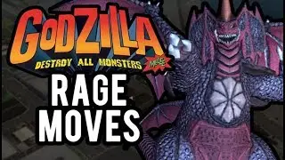 Godzilla D.A.M.M. - All Rage Moves (GC, PAL, HQ)