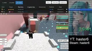 Roblox Speedrun 4 All Dimensions% 1:37:52 part 2/3 (6 Dimensions)